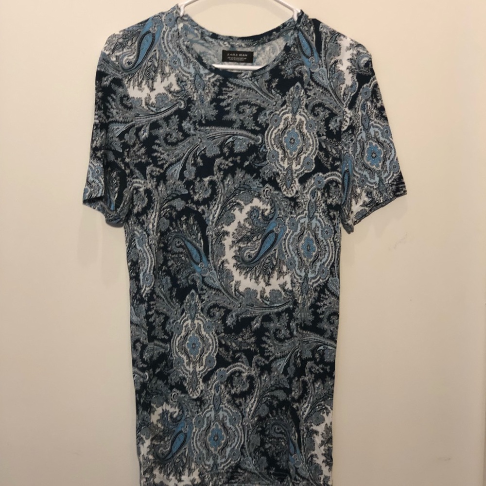 Zara Men’s Medium Paisley Tee